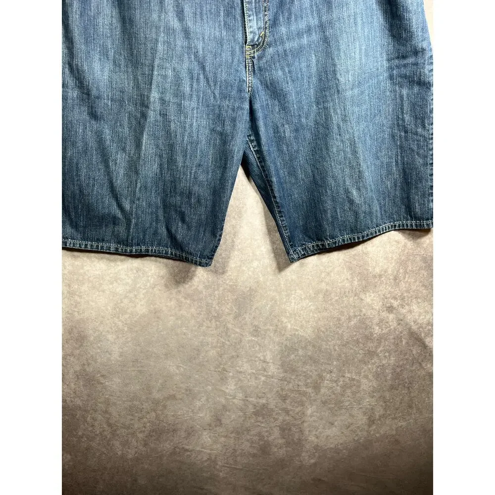 Levi's 569 Denim Shorts Mens Size 44 Blue Dark Wash Loose Fit Straight Work‎